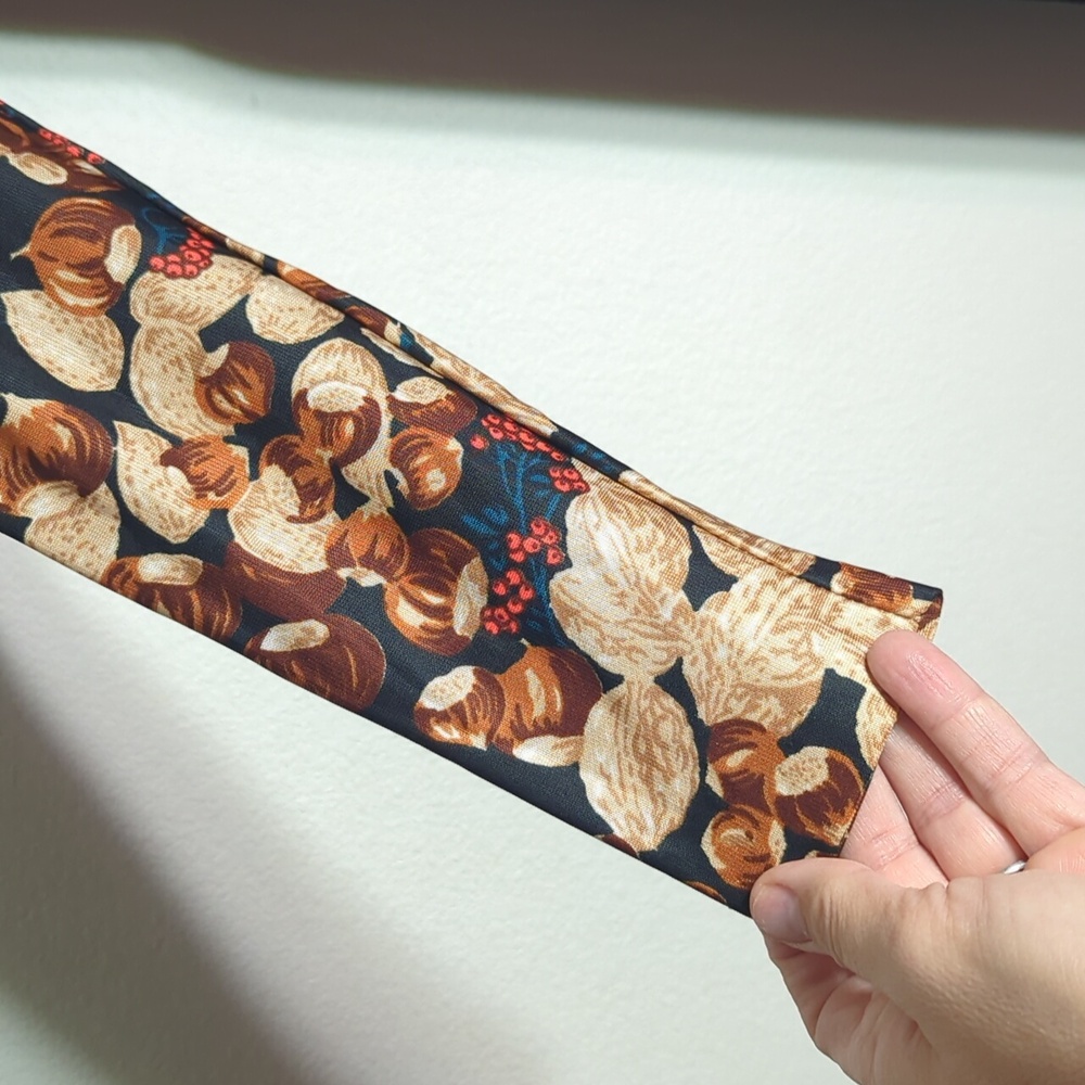 Vintage 60s 70s Julie Miller Womens Maxi Dress Chestnuts Nuts Retro Mod Small - Picture 6 of 13